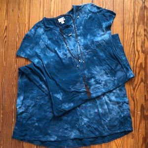 LuLaRoe acid washed blue Maria S